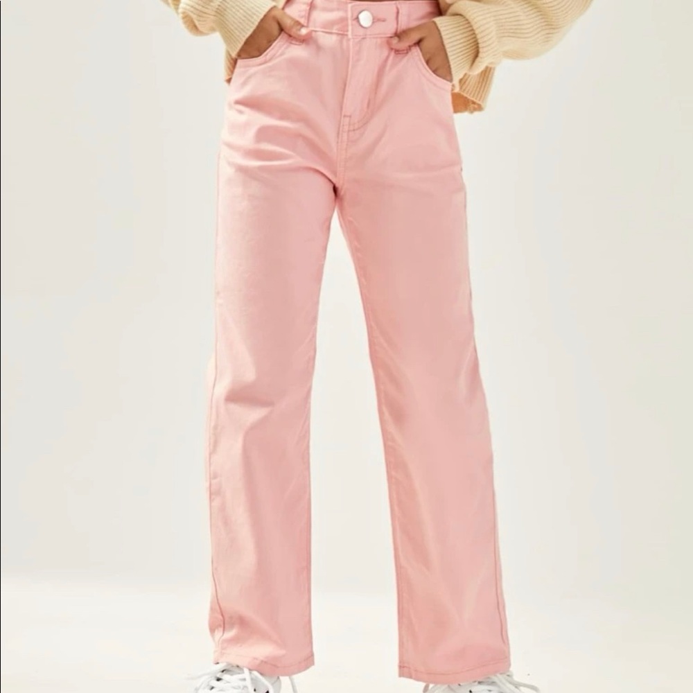 Brand new girls pink jeans